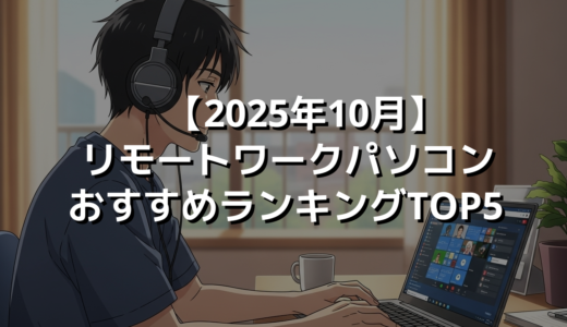 【2025年10月】リモートワークパソコンおすすめランキングTOP5