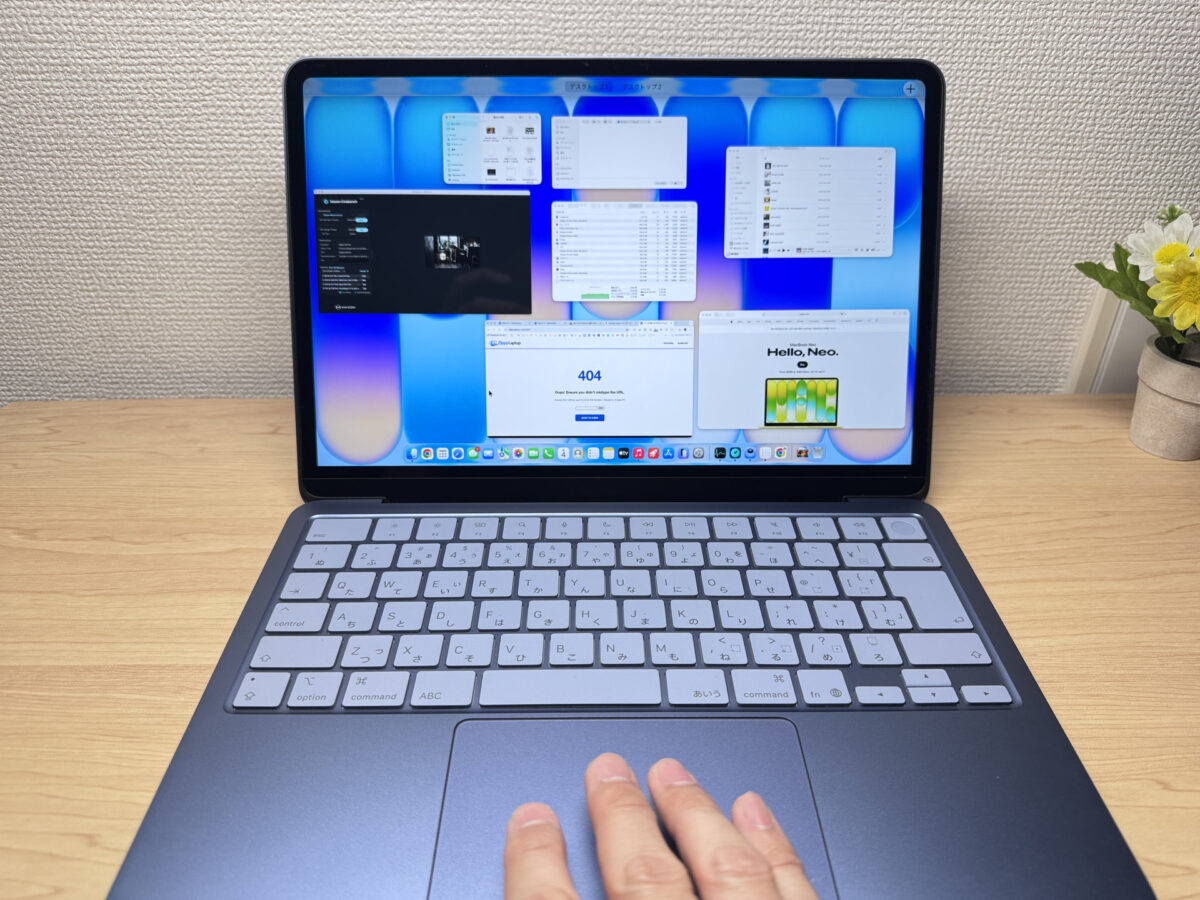 MacBook Neo ジェスチャー操作
