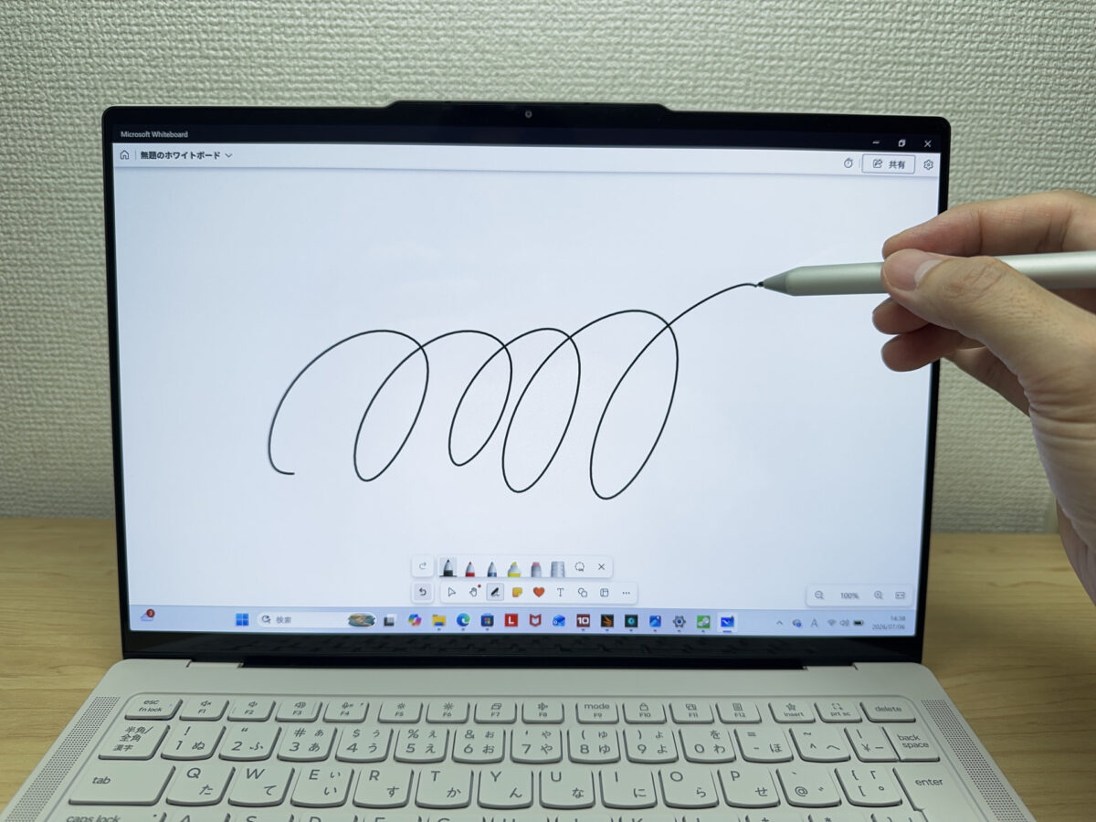 スタイラスでの操作