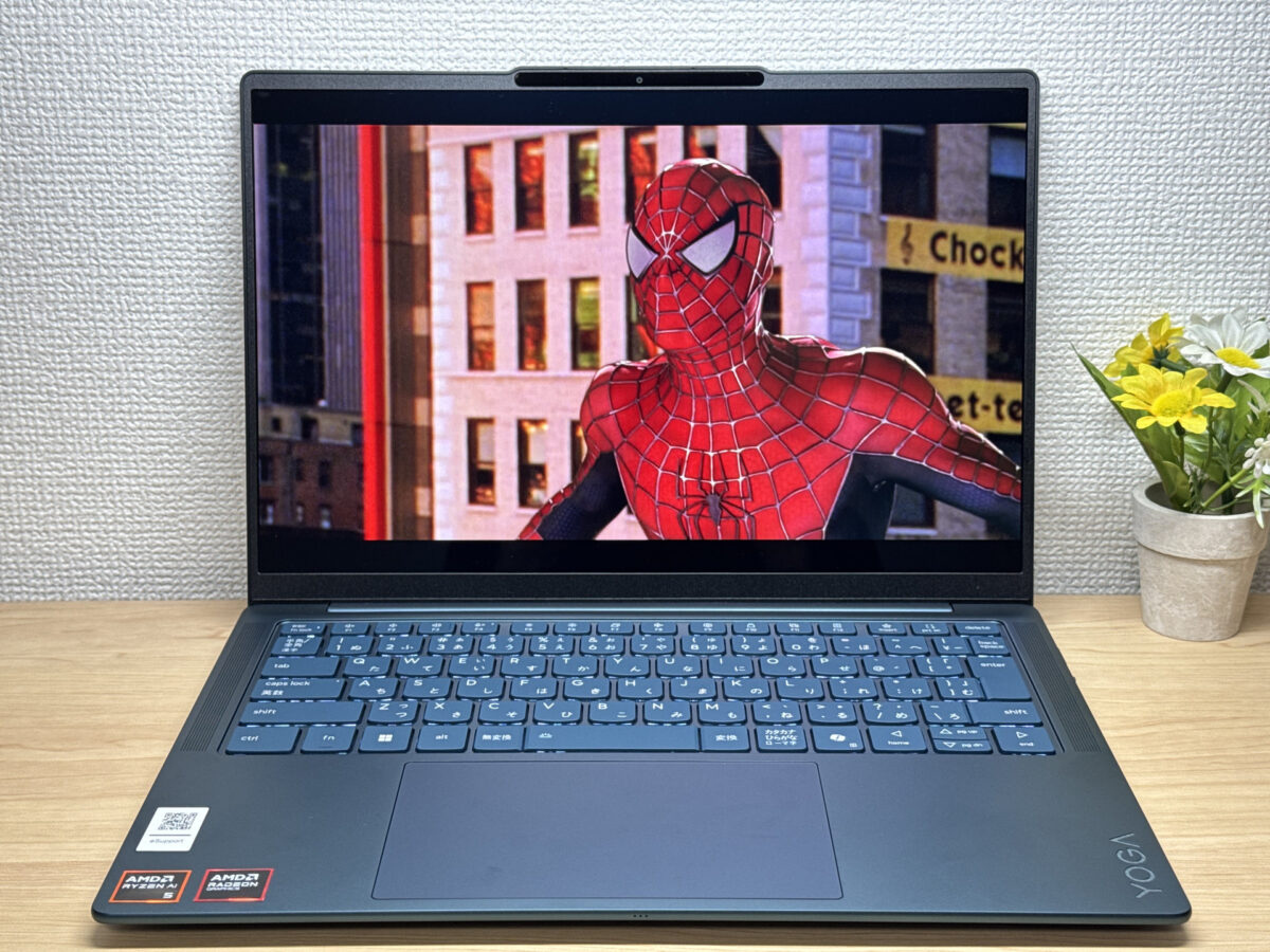 スパイダーマンを再生している画面