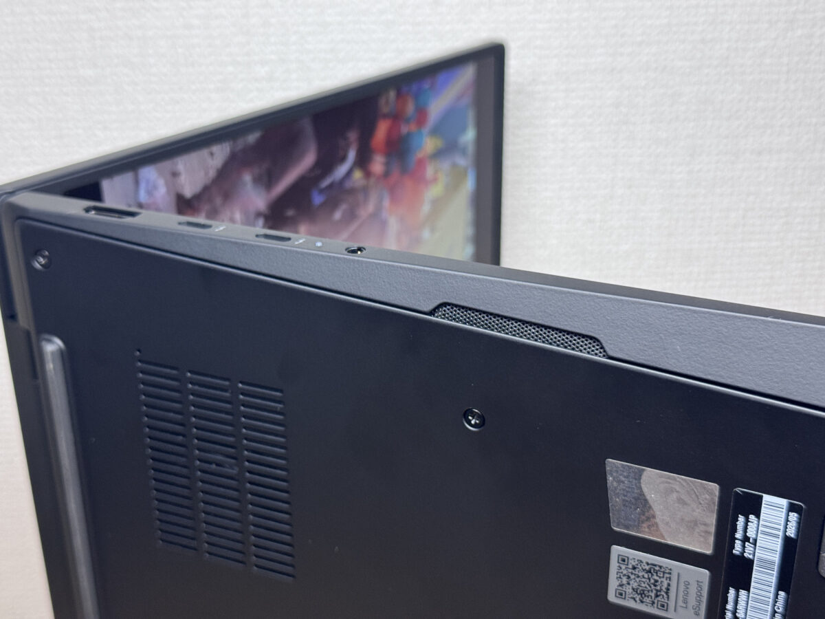 スピーカー配置のクローズアップ